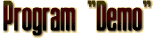 Program Demo